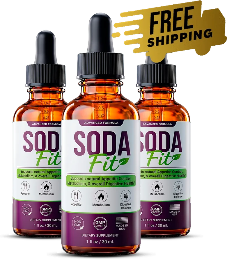 SodaFit weight management drops three-bottle package